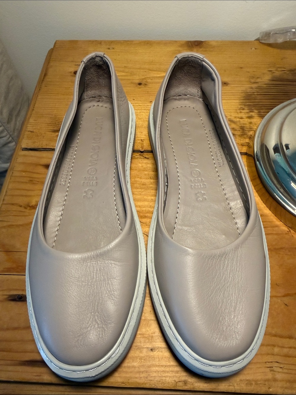 Luca di Gioia all leather ballet flats